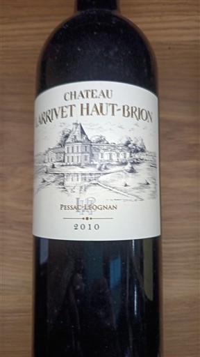 Bordeaux Pessac-Léognan Château Larrivet Haut-Brion 2010