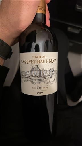 Bordeaux Pessac-Léognan Château Larrivet Haut-Brion 2010