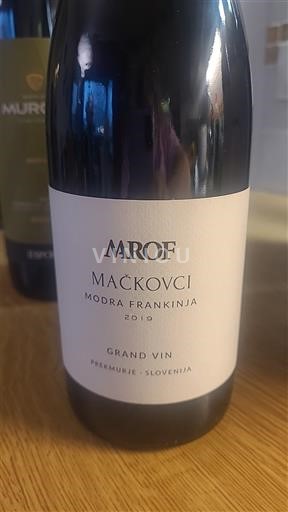 Vine Rouge sec Mačkovci Modra Frankinja Marof 2019 Slovenien Podravje Prekmurje