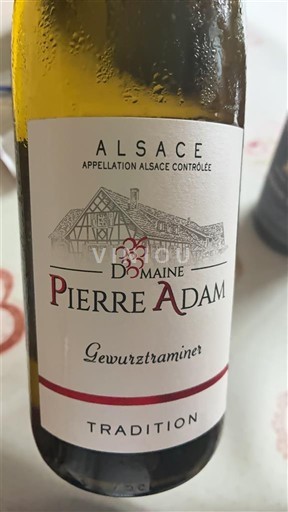 Wijnen Blanc sec Tradition Domaine Pierre Adam 2023 Frankrijk Elzas Vin de France