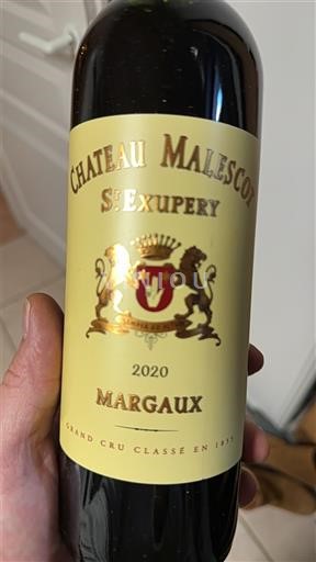 Bordeaux Margaux Grand Cru Château Malescot St. Exupéry 2020