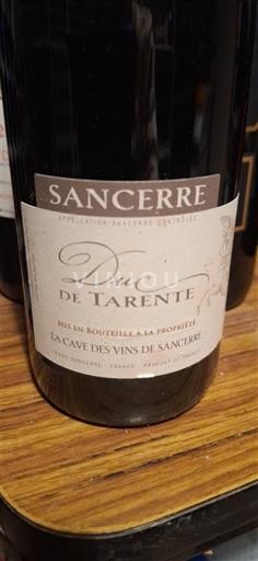 Dolina Loare Sancerre La Cave des Vins de Sancerre Duc de Tarente 2018