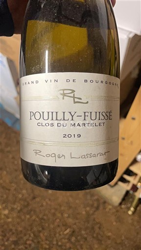 Borgoña Pouilly-fuissé Roger Lassarat Clos du Martelet 2019