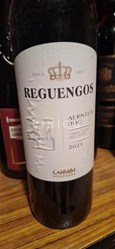 Vine Rouge sec Carmim Reguengos 2021 Portugal Alentejo IGP