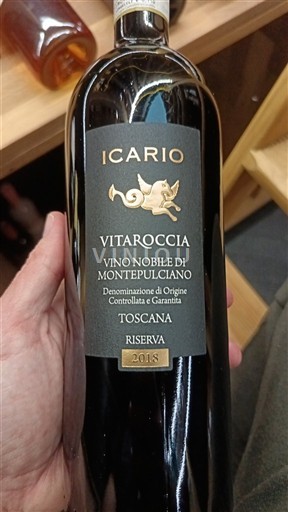 Tuscany Vino Nobile di Montepulciano Icario Vitaroccia 2018