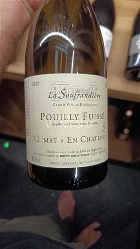 Burgundi Pouilly-fuissé Premier Cru La Soufrandière Climat En Chatenet 2022