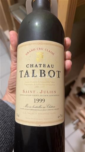 Bordeaux Saint-Julien Grand Cru Classé Château Talbot 1999