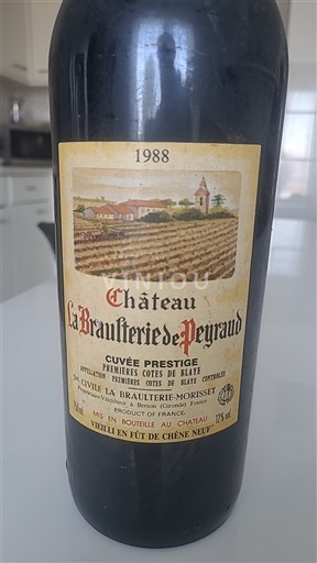 Bordeaux Non specificato Château La Braulterie de Peyraud Prestige 1988