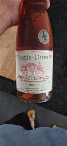 Thung lũng sông Loire Cabernet-d'Anjou Plessis-Duval 2015