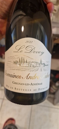 Thung lũng Rhône Grignan-les-adhémar Domaine S André Aubert Le Devoy 2022