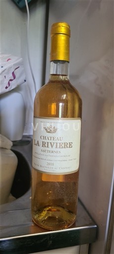 Bordeaux Sauternes Château La Rivière 2018