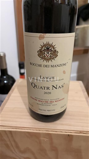 Viner Rouge sec Quatr Nas Rocche dei Manzoni 2020 Italien Piemonte Langhe DOC
