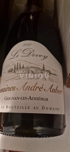 Thung lũng Rhône Grignan-les-adhémar Domaine S André Aubert Le Devay 2022