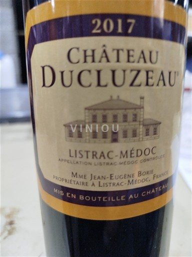 Bordeaux Listrac-Médoc Château Ducluzeau 2017