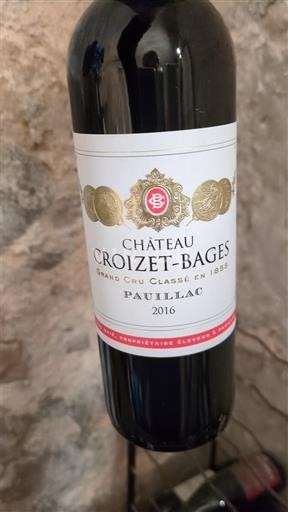Бордо Пойяк Grand Cru Château Croizet-Bages 2016
