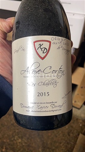 Bourgogne Aloxe-Corton Domaine Xavier Durand Les Chaillots 2015