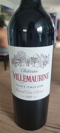 Bordeaux Saint-Émilion Grand Cru Classé Château Villemaurine 2017
