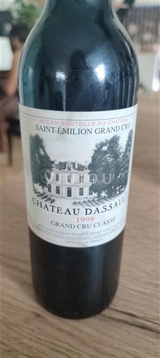 Bordéus Saint-Émilion Grand Cru Grand Cru Classé Château Dassault 1998