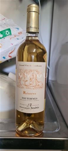 Bordeaux Sauternes Maison Boubee Réserve Senza annata
