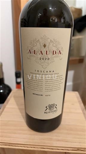 Wijnen Rouge sec Alauda Ruffino 2020 Italië Toscane Niet gespecificeerd DOC