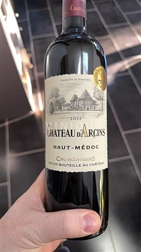 Bordéus Haut-Médoc Château Arcins 2014