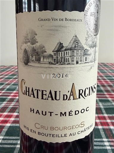 Bordeaux Haut-Médoc Château Arcins 2014