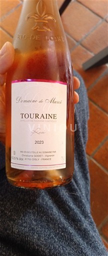 Viner Rosé sec Domaine Maré 2023 Frankrike Loiredalen Touraine AOC
