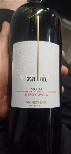 Sicily Vigneti Zabù Nero d'Avola 2023