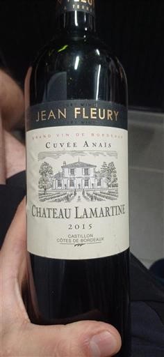 Bordeaux Côtes-de-Bordeaux Château Lamartine Anaïs 2015