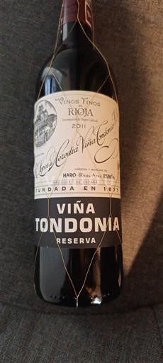 La Rioja Rioja López de Heredia Viña Tondonia Reserva 2011