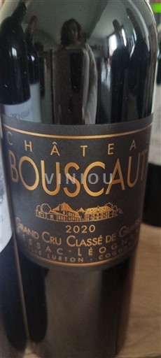 Bordeaux Pessac-Léognan Grand Cru Classé Château Bouscaut 2020