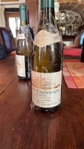 Burgundi Corton-Charlemagne Grand Cru Domaine Masson La croix de pierre 2001