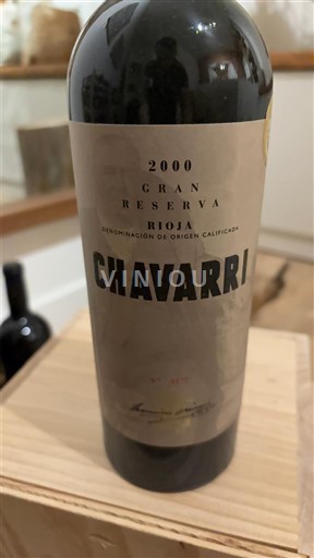 La Rioja rioja Chavarri Gran Reserva 2000