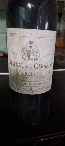 Bordeaux Margaux Château Des Carabins 1999 1999
