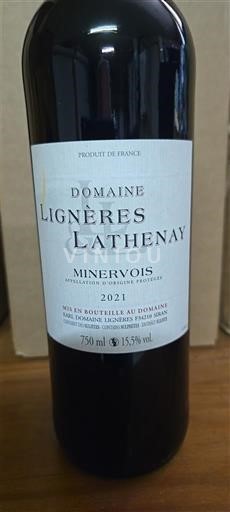 Languedoque Minervois Domaine Lignères Lathenay 2021