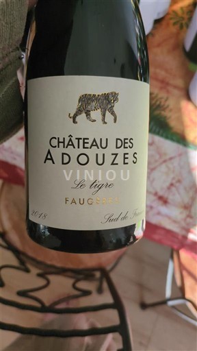 Languedoc Faugères Château Des Adouzes Le Tigre 2018