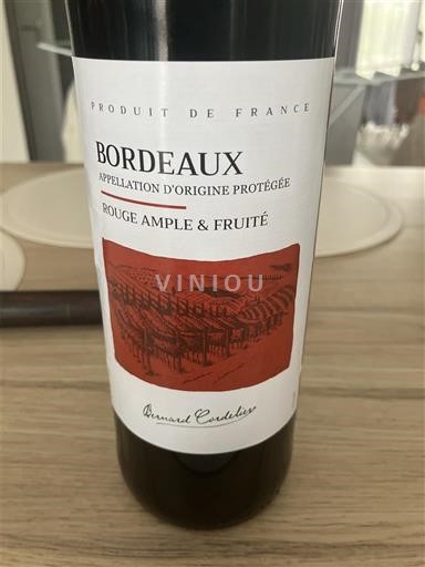 Bordeaux Arnaud Coudurier Rouge Ample & Fruité Icke årgångsbetecknad