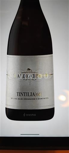 Molise Không được chỉ định Claudio Cipressi Tintilia 66 2011