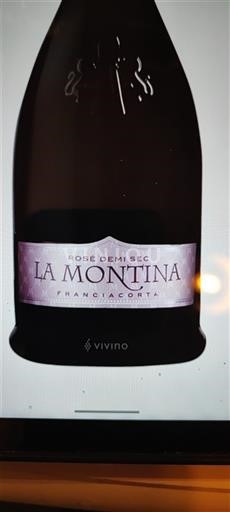 Lombardiet Franciacorta La Montina Rosè Demi Sec Ikke årgangsbestemt