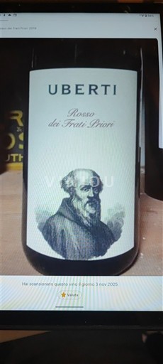 Lombardiet Ospecificerad Uberti Rosso dei Frati Priori Icke årgångsbetecknad