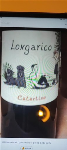 Wijnen Orange sec Catartico Longarico 2021 Italië Sicilië Niet gespecificeerd DOC