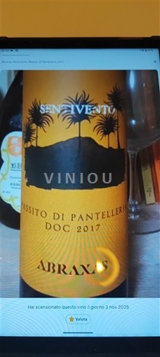 Sicilia Moscato di Pantelleria Sentevento Abraxas 2017