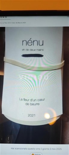 Jihozápad Jihovýchod Nénu La fleur d’un cœur de beurre 2021