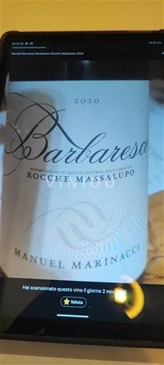 Piemonte Barbaresco Manuel Marinacci Rocche Massalupo 2020