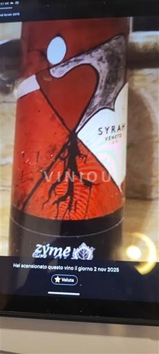 Vénétie Veneto Zýme Syrah 2015