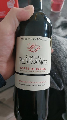 Bordeaux Côtes-de-bourg Château Plaisance Ikke årgangsbestemt