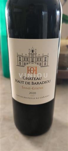 Burdeos Saint-Estèphe Château Haut de Baradieu 2020