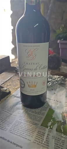 Burdeos Côtes-de-bourg Château Les Graves de Cellier 2018