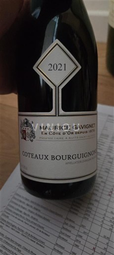 Burgundy Coteaux Bourguignons Maurice Gavignet 2021
