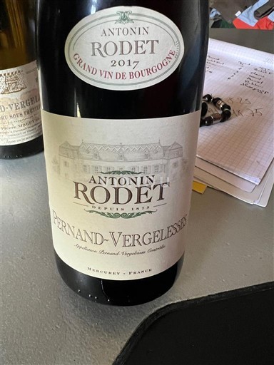 Bourgondië Pernand-Vergelesses Antonin Rodet 2017